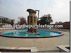 Jug fountain at ramoji film city