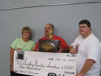 Joe-Voncile Amore’ and Jason Pittman – Grand Champions – Murray, Ky – June 2007