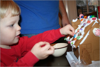 Making Gingerbread house and Christmas pjs 166