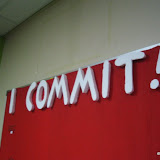 I commit in red.