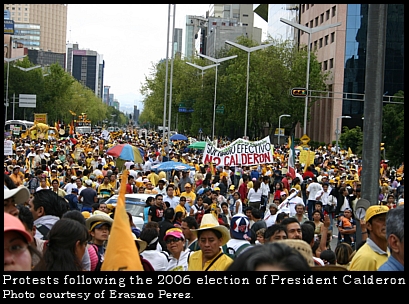 post-Calderon protests