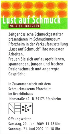 lust auf schmuck 2009 flyer