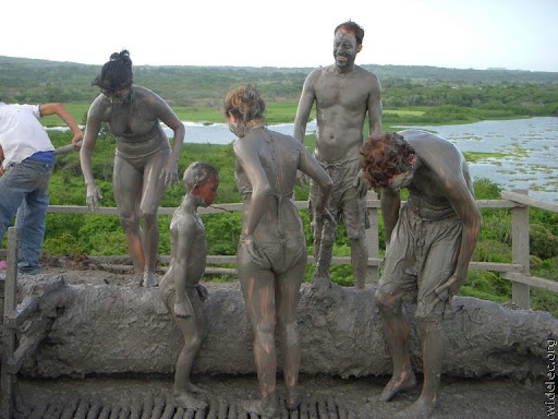 Mud bath in chile, weird