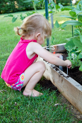 rearranging garden markers