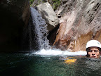 Un des nombreux saut que permet ce canyon...