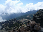 Col de bavella. Un calssique de Brume &agrave; l'Est et ciel bleu &agrave; l'Ouest.