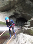 M&ecirc;me pas peur pour St&eacute;phane qui va avaler les 35m de descente.