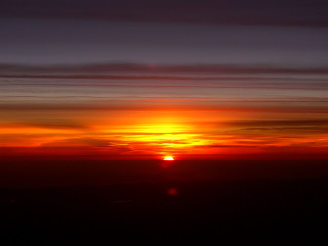 Sunset on the flight to LA