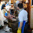 Tokyos Fischmarkt, die Thunfisch-Auktion. Hier wird der tiefgefrorene Fisch gleich zerschnitten. – 24-Jul-2009