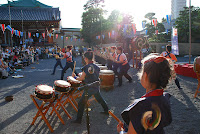Tokyo, Trommler im Ueno-Park – 25-Jul-2009