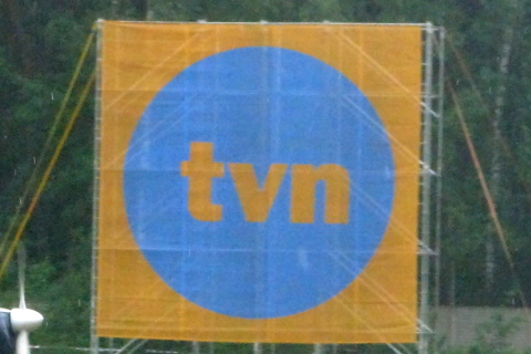 TVN, baner reklamowy.