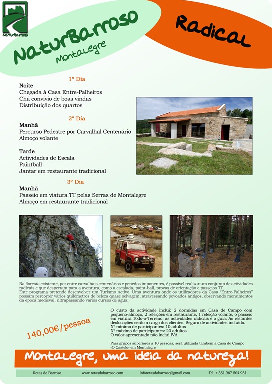 menu radical rotas barroso