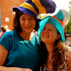Deanna Martin and Beth O'Hara having even more silliness after the cookout