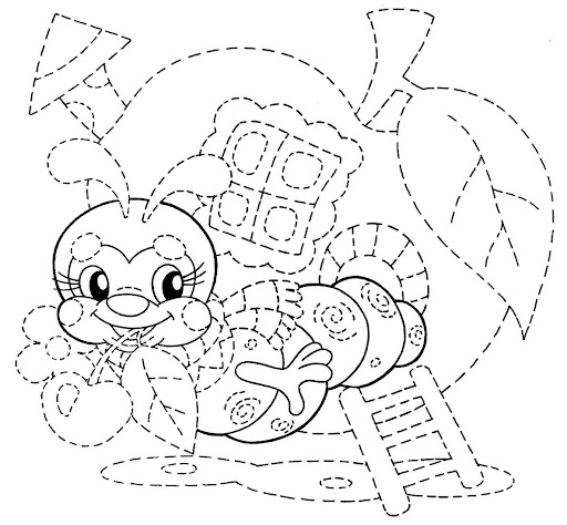 DIBUJOS REPASAR LINEAS DIBUJOS PREESCOLAR