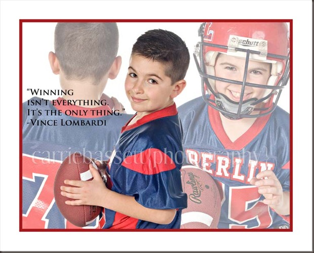 Tyler 8x10 football collage