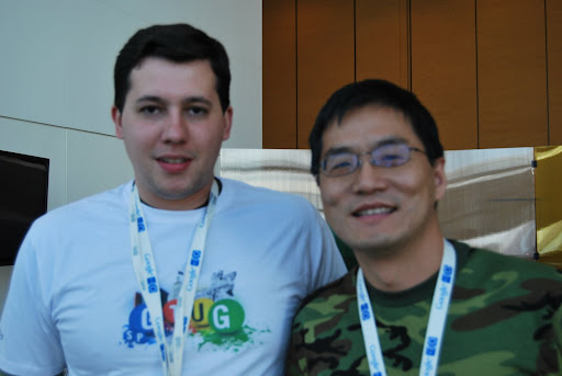 Eu e Shawn Shen (Google)