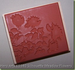 Silhouette Meadow Flowers Stamp