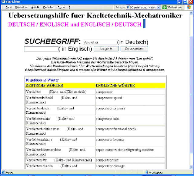 Technisches Englisch/Fachenglisch Woerterbuch Mechatroniker-Uebersetzung-Fachbegriffe