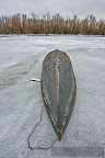 Boat on ice in the Danube Delta.JPG