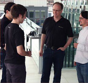 Mathias, Laurent, Thomas (ich) und Sören