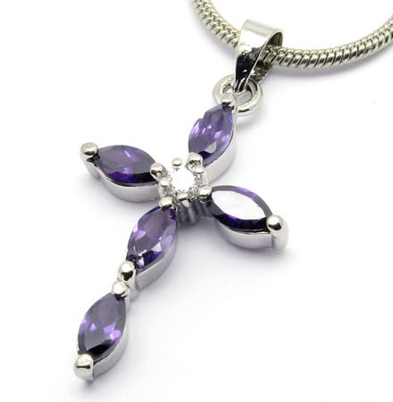 classic-cross-crystal-pendant-necklaces