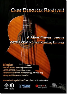 Cem Duruoz Konser Afisi