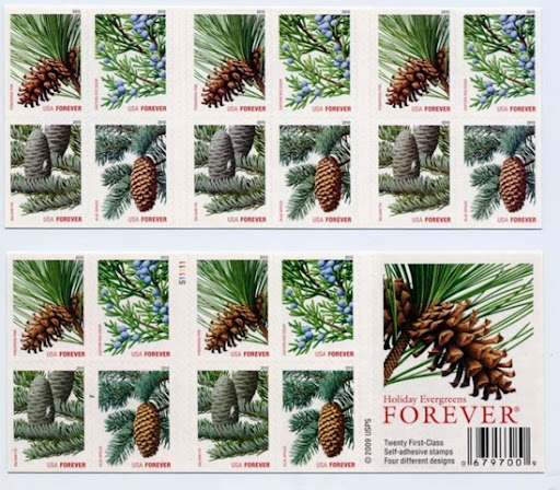 statue of liberty stamp forever. Holiday Evergreens Forever