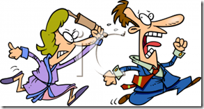 9553_angry_wife_chasing_husband_wit 9553_angry_wife_chasing_husband_wit