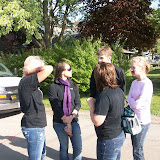 Student organizers discuss the event