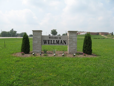 Welcome Sign in Wellman