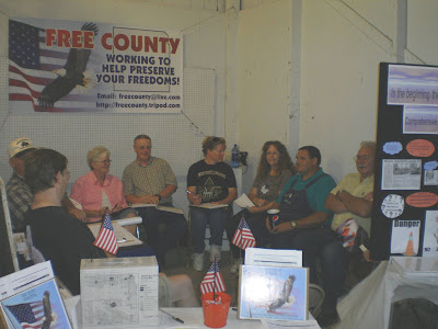 Free County Getting Information Out At The Washington County Fair.<br />
(Free County)