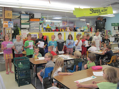 Mrs. Schilb's 2nd Grade Class Performed The Reader's Theater Play "Who Needs Rules?" To Kindergarteners Friday.<br />
(Crystal Wright)