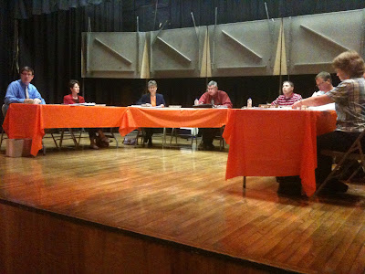 The Washington School Board Met Wednesday Night In the High School Auditorium, Not The Administration Building.<br />
(KCII's Chance Dorland)