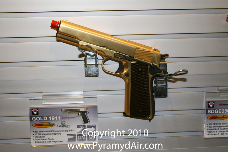 Airsoft Guns, Team SD, TSD, Shot Show 2011 News Updates,Shot Show 2011 TSD Booth, TSD WE M9 Beretta GBB, WE M9 MEU-style grip, WE M9 Gold-plated, WE Gilded M9, WE M9 Tan, WE M9 Nickel-plated M9 Extended Barrel, WE M9 Silver,Airsoft Gas Blowback Pistols, Airsoft GBBP, Airsoft GBB,Pyramyd Air, Pyramyd Airsoft Blog, Airsoft Obsessed, Airsoft Blog,