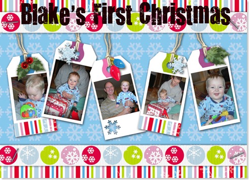 Blake's First Christmas collage