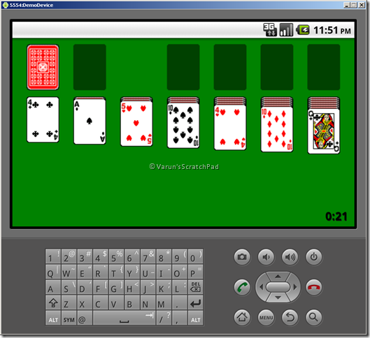Solitaire installed from Android Market