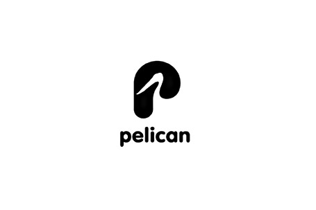 You can find a pelican silhouette inside the letter p 