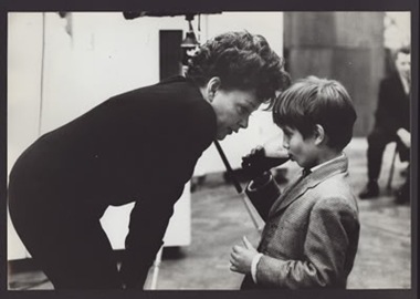 garland and child