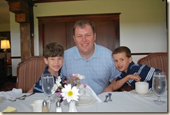 Daddy and boys at Samoset