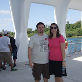 Cam and Debbie at the USS Arizona Memorial