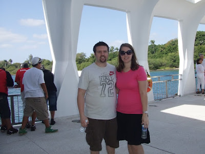 Cam and Debbie at the USS Arizona Memorial
