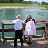 Kids Looking Off the Platform