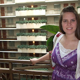 Debbie in the Embassy Suites Atrium