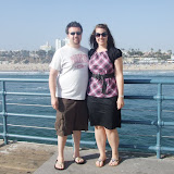 View from the Santa Monica Pier to the Beach