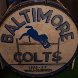 The original band drum! I remember when the Colts snuck out of Baltimore in the middle of the night. Crazy!
