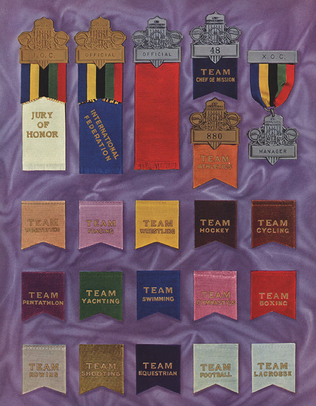Badges. Olympic games. Los Angeles