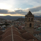 Sun setting over the altiplano