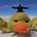 Al flys on Duckee's back