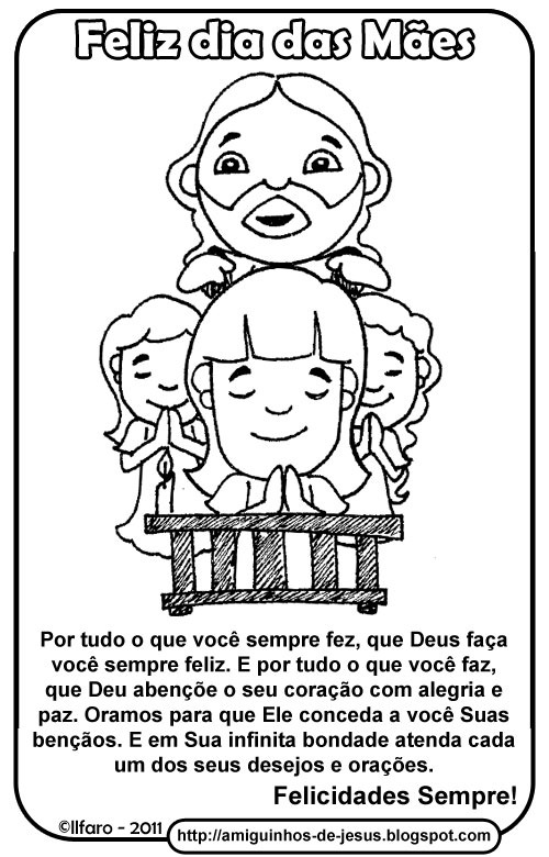 parabéns mãe amiguinhos de deus