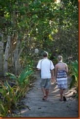 Walking at Serenity Beaches